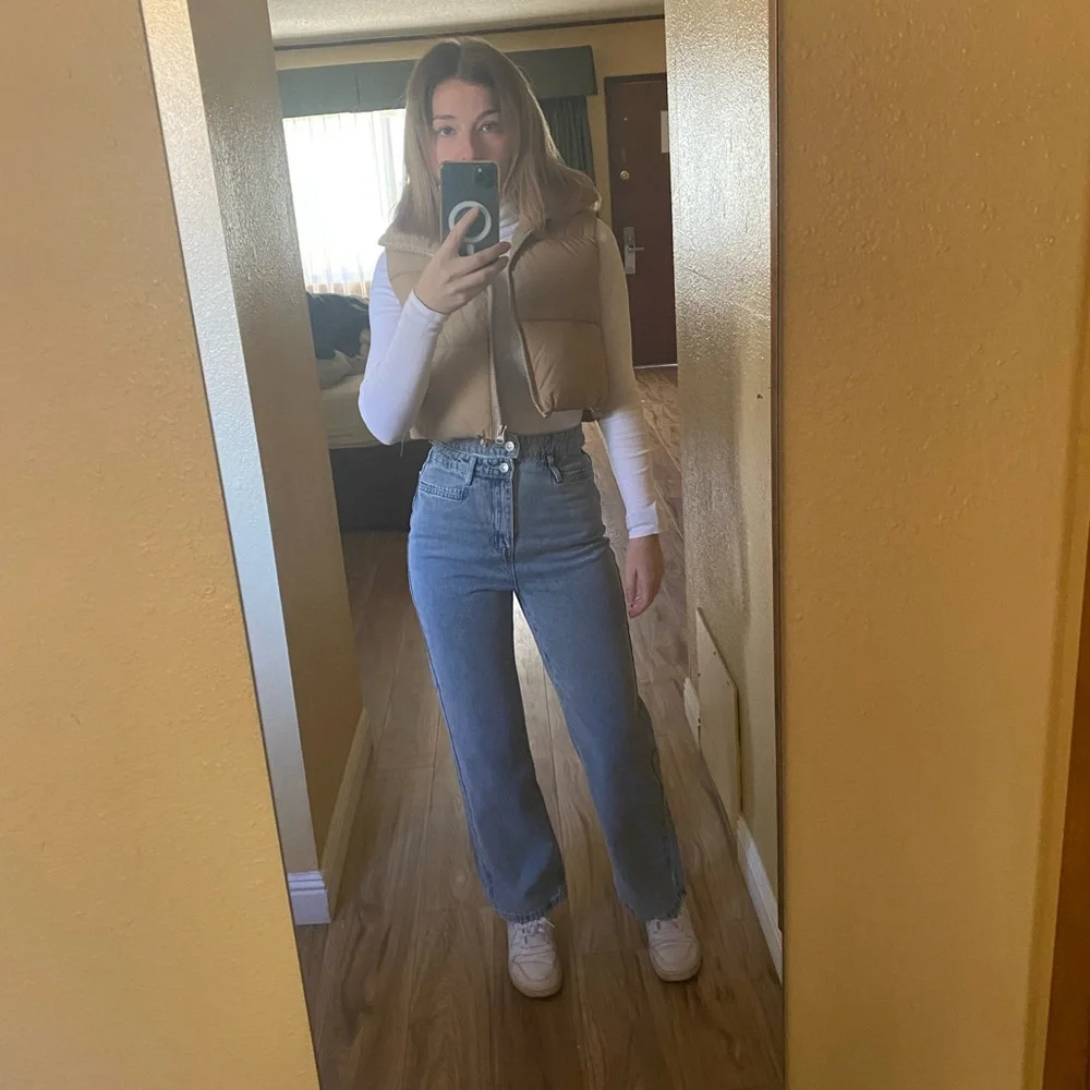 Princess Polly Olivia double waistband wide leg jeans denim - Picture 14 of 14